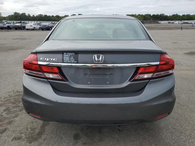 2HGFB2F53DH592242 - 2013 HONDA CIVIC LX Մոխրագույն լուսանկար 6