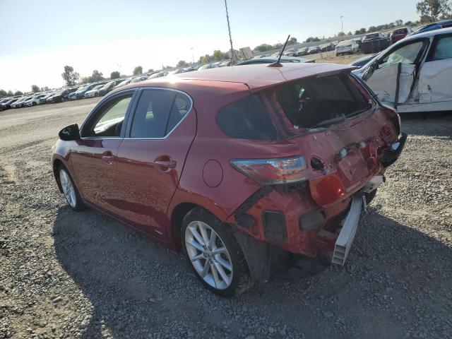 JTHKD5BH3C2121271 - 2012 LEXUS CT 200 RED photo 2