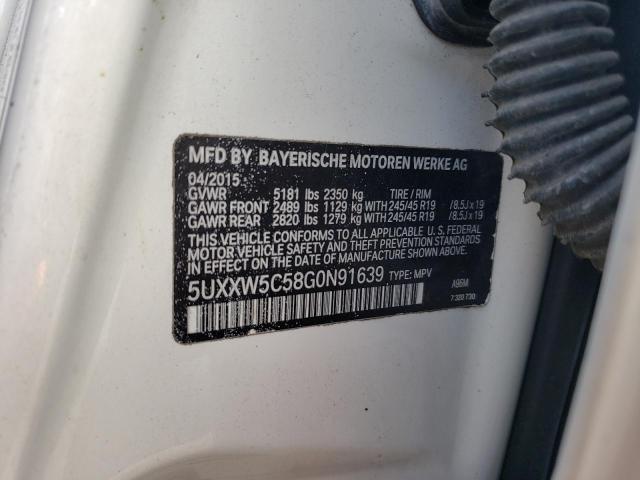 5UXXW5C58G0N91639 - 2016 BMW X4 XDRIVE35I WHITE photo 13