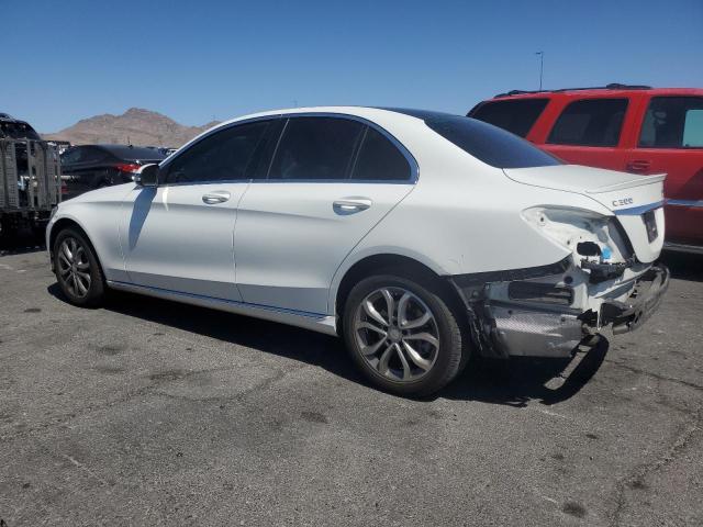 55SWF4KB9GU138824 - 2016 MERCEDES-BENZ C 300 4MATIC WHITE photo 2