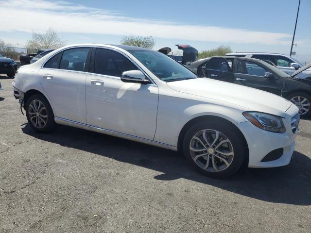 55SWF4KB9GU138824 - 2016 MERCEDES-BENZ C 300 4MATIC WHITE photo 4