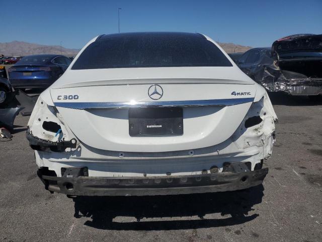 55SWF4KB9GU138824 - 2016 MERCEDES-BENZ C 300 4MATIC WHITE photo 6