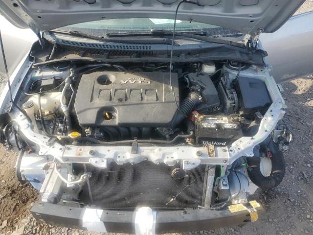 2T1BU40E49C110391 - 2009 TOYOTA COROLLA BASE SILVER photo 11