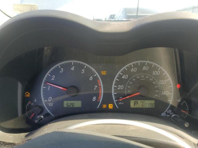 2T1BU40E49C110391 - 2009 TOYOTA COROLLA BASE SILVER photo 9