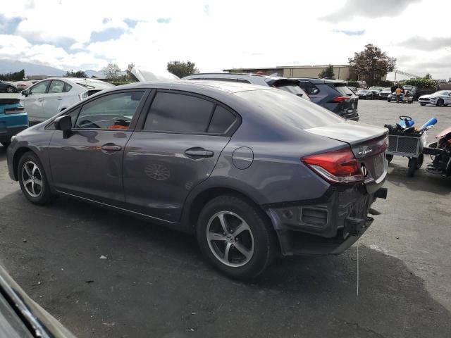 19XFB2F70FE275842 - 2015 HONDA CIVIC SE GRAY photo 2