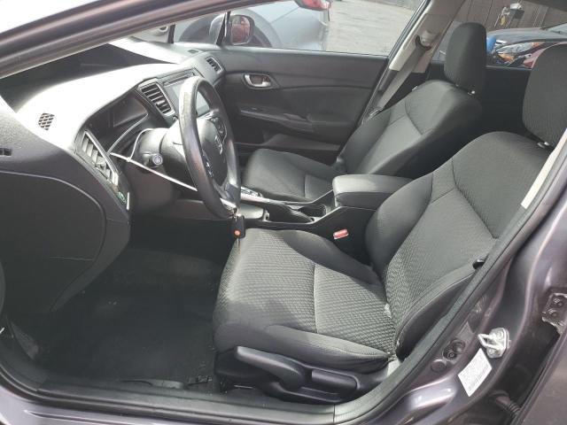 19XFB2F70FE275842 - 2015 HONDA CIVIC SE GRAY photo 7