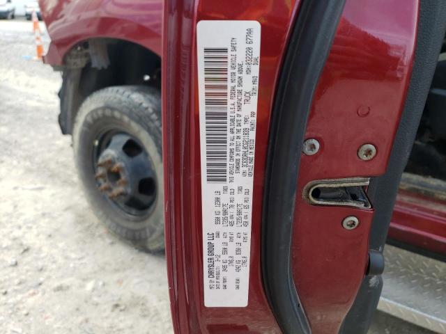 3C63DRHL0CG211839 - 2012 DODGE RAM 3500 SLT RED photo 12