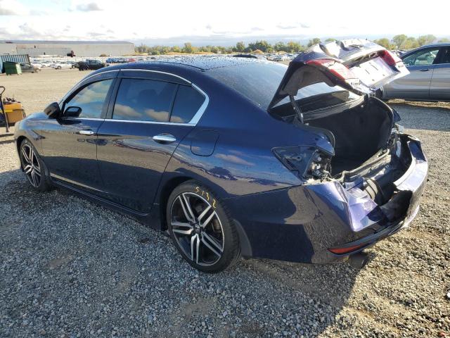 1HGCR2F54GA205019 - 2016 HONDA ACCORD SPORT BLUE photo 2