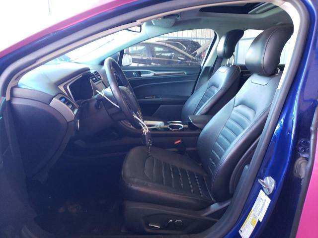 3FA6P0HD6ER107970 - 2014 FORD FUSION SE BLUE photo 7