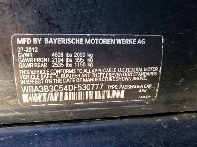 WBA3B3C54DF530777 - 2013 BMW 328 XI BLACK photo 12