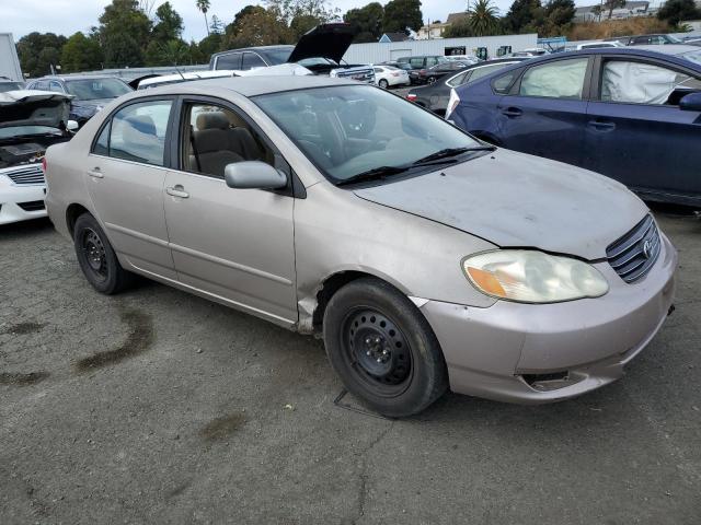 1NXBR32E03Z186835 - 2003 TOYOTA COROLLA CE BEIGE photo 4