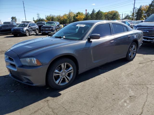 2C3CDXFG0DH686318 - 2013 DODGE CHARGER V6 GRAY photo 1