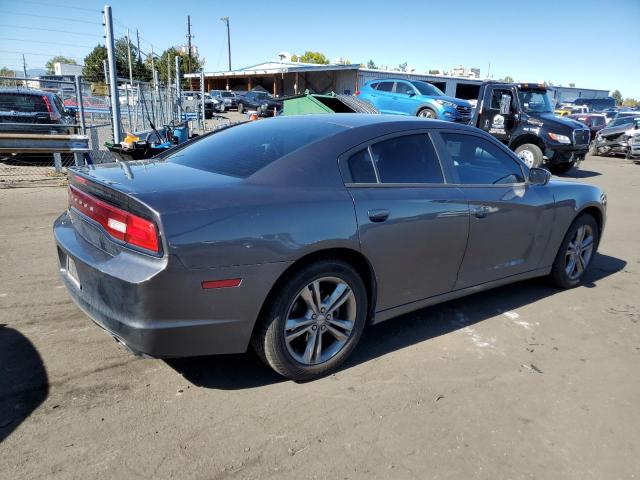 2C3CDXFG0DH686318 - 2013 DODGE CHARGER V6 GRAY photo 3