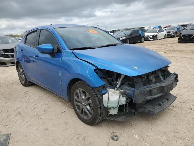 3MYDLBYV5KY524128 - 2019 TOYOTA YARIS L BLUE photo 4