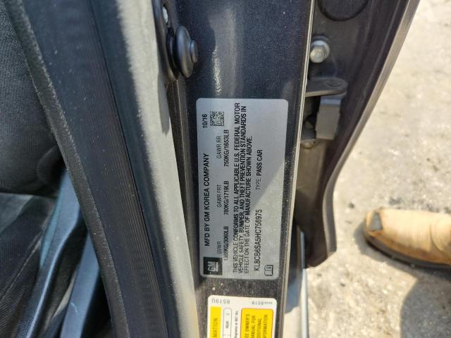 KL8CB6SA5HC756975 - 2017 CHEVROLET SPARK LS CHARCOAL photo 12