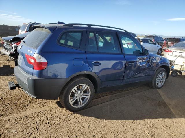 WBXPA934X4WA61587 - 2004 BMW X3 3.0I BLUE photo 3