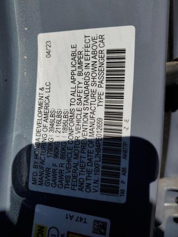 19XFL2H84PE012659 - 2023 HONDA CIVIC SPORT 蓝色 照片 12