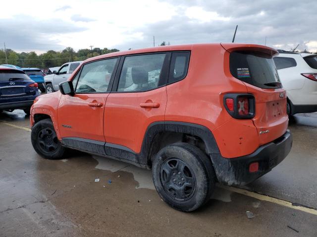 ZACCJBAB2HPF97664 - 2017 JEEP RENEGADE SPORT ORANGE photo 2