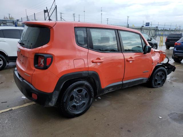 ZACCJBAB2HPF97664 - 2017 JEEP RENEGADE SPORT ORANGE photo 3