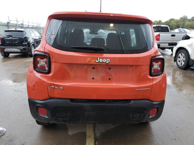 ZACCJBAB2HPF97664 - 2017 JEEP RENEGADE SPORT ORANGE photo 6