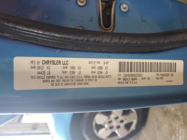 1B3HB28B08D535821 - 2008 DODGE CALIBER BLUE photo 12