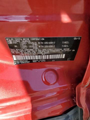 JTMRFREVXFD139617 - 2015 TOYOTA RAV4 XLE RED photo 13