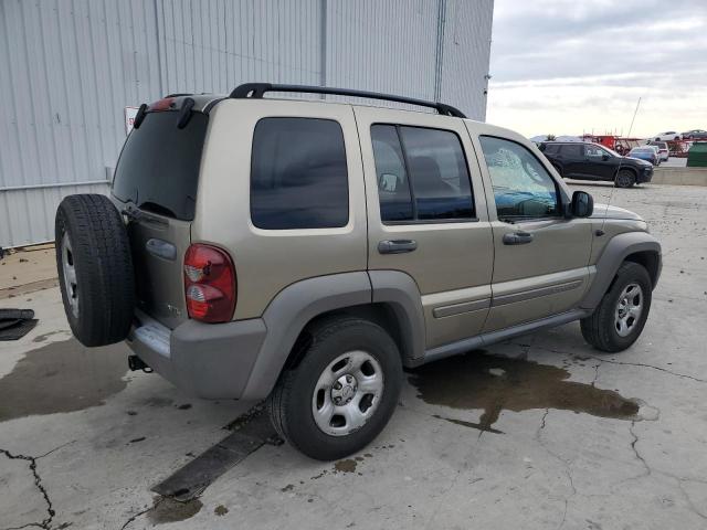 1J4GL48K16W200372 - 2006 JEEP LIBERTY SPORT Złoty zdjęcie 3