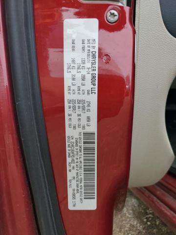 2C4RC1BGXFR514922 - 2015 CHRYSLER TOWN & COU TOURING RED photo 13