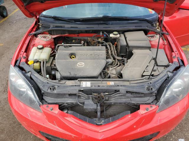 JM1BK143371666531 - 2007 MAZDA 3 HATCHBACK RED photo 11