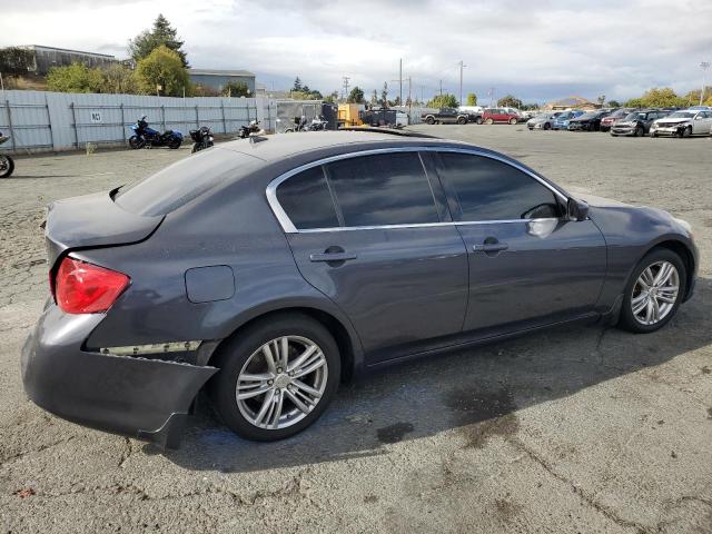 JN1CV6AP8AM405436 - 2010 INFINITI G37 BASE GRAY photo 3
