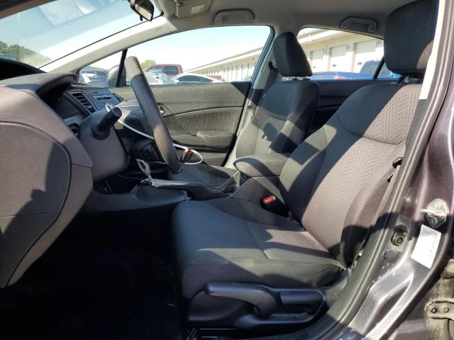 19XFB2F52FE046013 - 2015 HONDA CIVIC LX GRAY photo 7