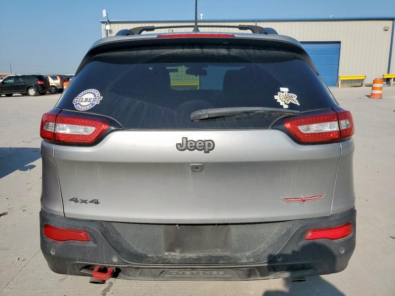 1C4PJMBS8HW631461 - 2017 JEEP CHEROKEE TRAILHAWK SILVER photo 6