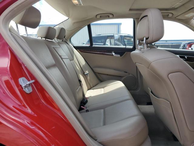 WDDGF8BB1BR138550 - 2011 MERCEDES-BENZ C 300 4MATIC RED photo 10