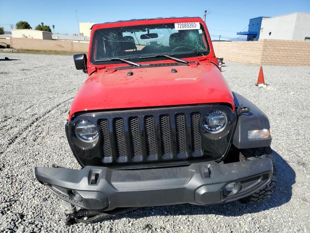 1C4GJXAN5NW140838 - 2022 JEEP WRANGLER SPORT RED photo 5