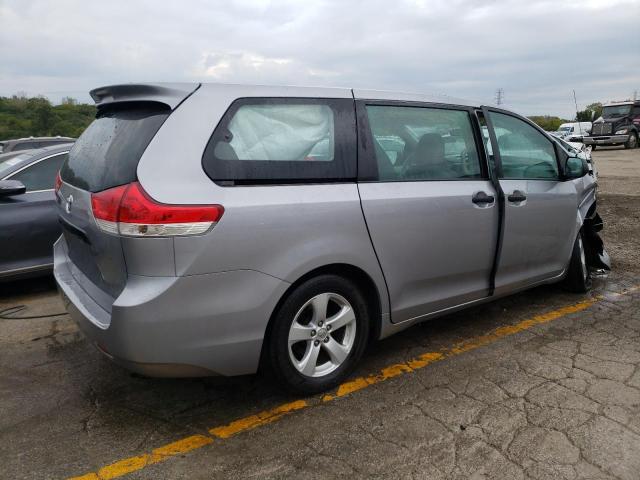 5TDKA3DC2BS001131 - 2011 TOYOTA SIENNA BASE SILVER photo 3