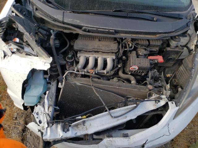 JHMGE8H25AS000231 - 2010 HONDA FIT WHITE photo 11