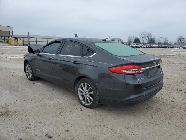 3FA6P0LU3HR190608 - 2017 FORD FUSION SE HYBRID GRAY photo 2