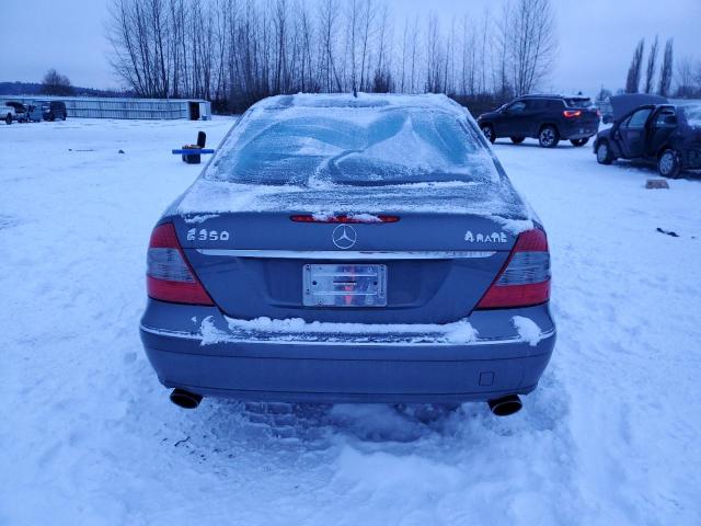 WDBUF87X48B319143 - 2008 MERCEDES-BENZ E 350 4MATIC BLUE photo 6