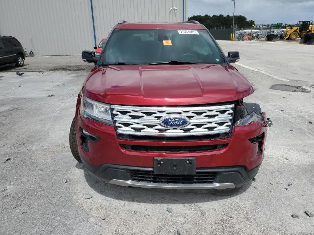 1FM5K7D83JGC12372 - 2018 FORD EXPLORER XLT Կարմիր լուսանկար 5