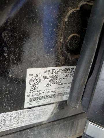 1FM5K8F82EGB30027 - 2014 FORD EXPLORER LIMITED BLACK photo 14