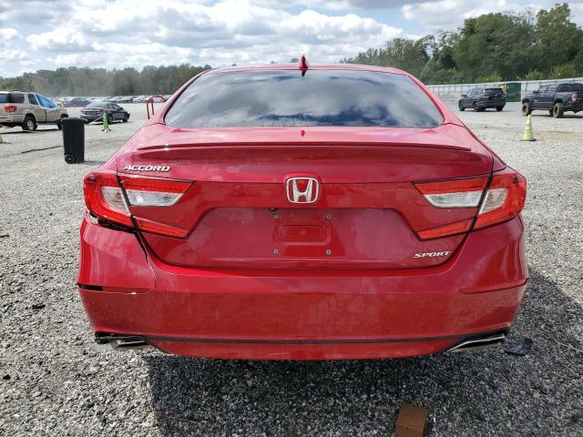 1HGCV1F35JA221659 - 2018 HONDA ACCORD SPORT წითელი ფოტო 6