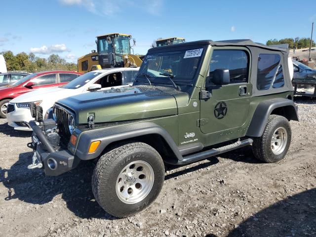 1J4FA291X6P753589 - 2006 JEEP WRANGLER / SE GREEN photo 1