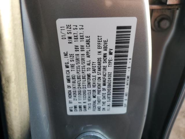 5J8TB2H55BA004062 - 2011 ACURA RDX TECHNOLOGY SILVER photo 14