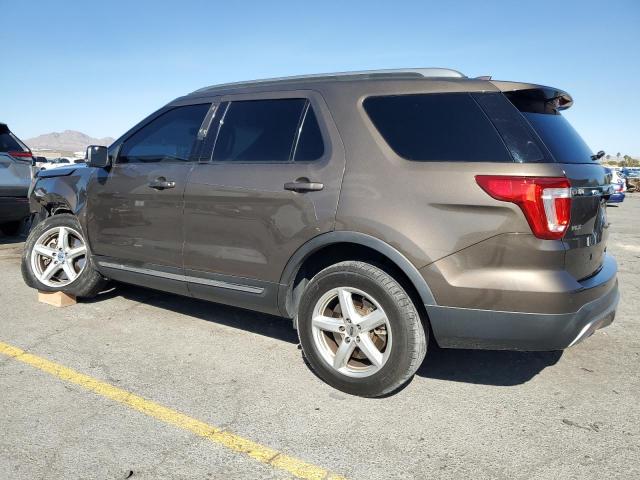 1FM5K8D80GGB66076 - 2016 FORD EXPLORER XLT BROWN photo 2