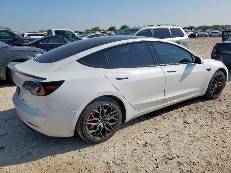 5YJ3E1EC8MF862719 - 2021 TESLA MODEL 3 WHITE photo 3