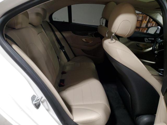 55SWF4KB0GU135360 - 2016 MERCEDES-BENZ C 300 4MATIC WHITE photo 10