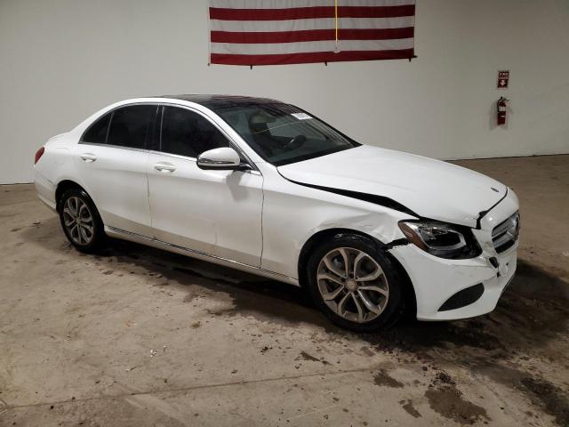 55SWF4KB0GU135360 - 2016 MERCEDES-BENZ C 300 4MATIC WHITE photo 4