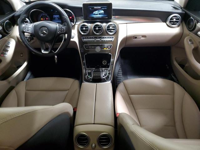 55SWF4KB0GU135360 - 2016 MERCEDES-BENZ C 300 4MATIC WHITE photo 8