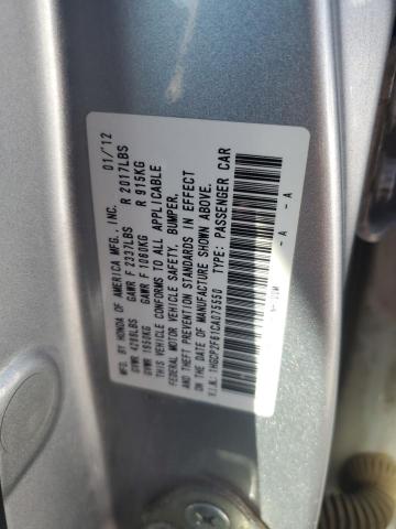 1HGCP2F61CA075550 - 2012 HONDA ACCORD SE SILVER photo 13