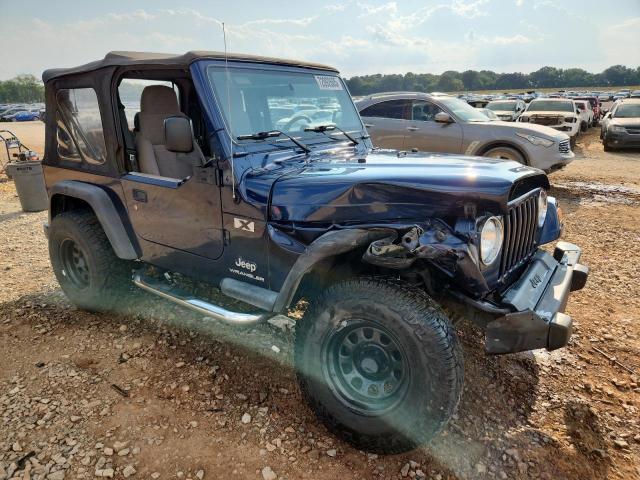 1J4FA39S84P765459 - 2004 JEEP WRANGLER X BLUE photo 4